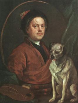 威廉 荷加斯 The Painter and his Pug 威廉 荷加斯 The Painter and his Pug